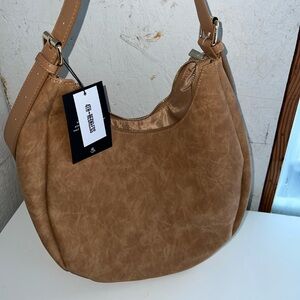 4th and Reckless Una faux suede crescent shoulder bag